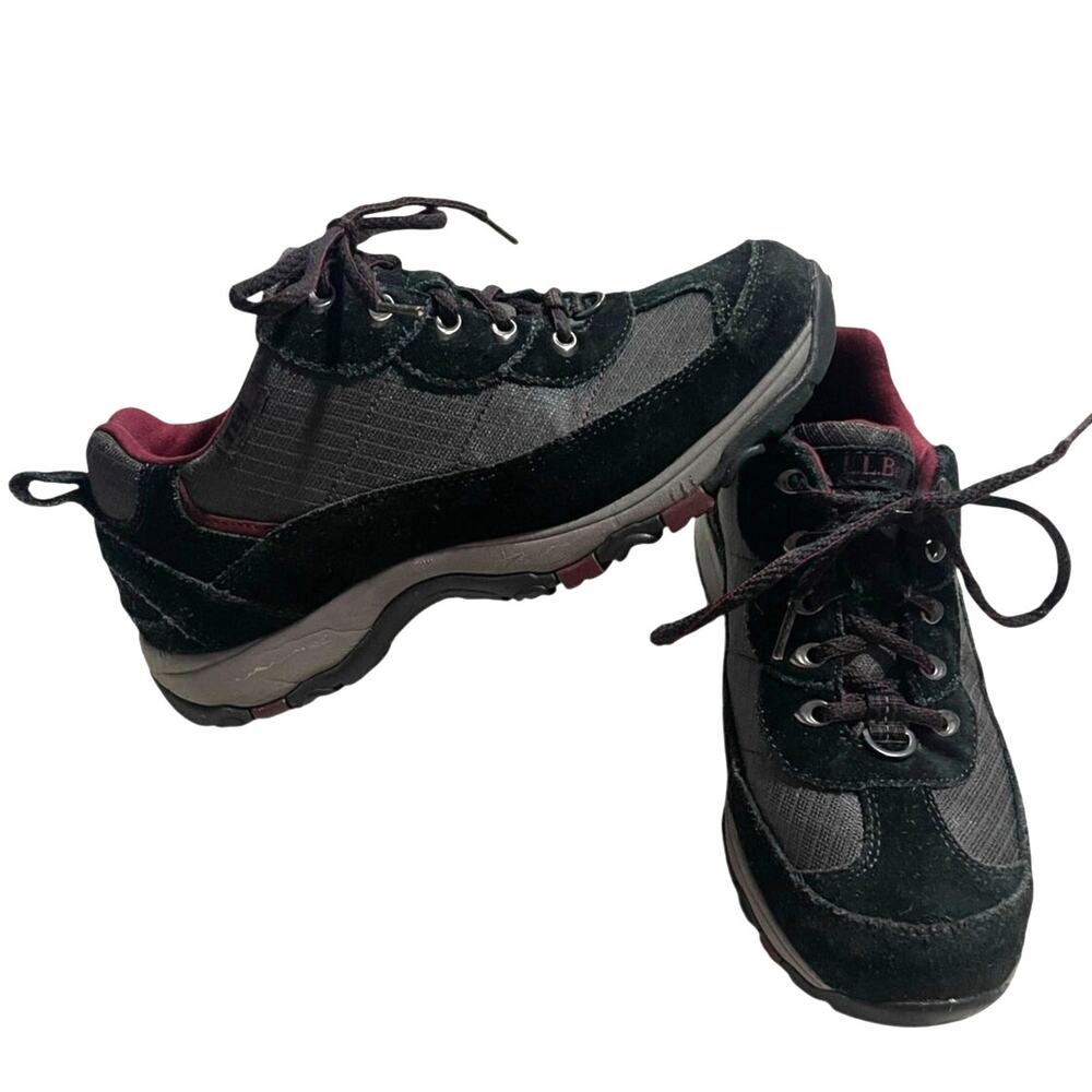 LL Bean TEK 2.5 Waterproof Hiking Boots Womens 8.5 M 296429 Gorpcore Black Gray